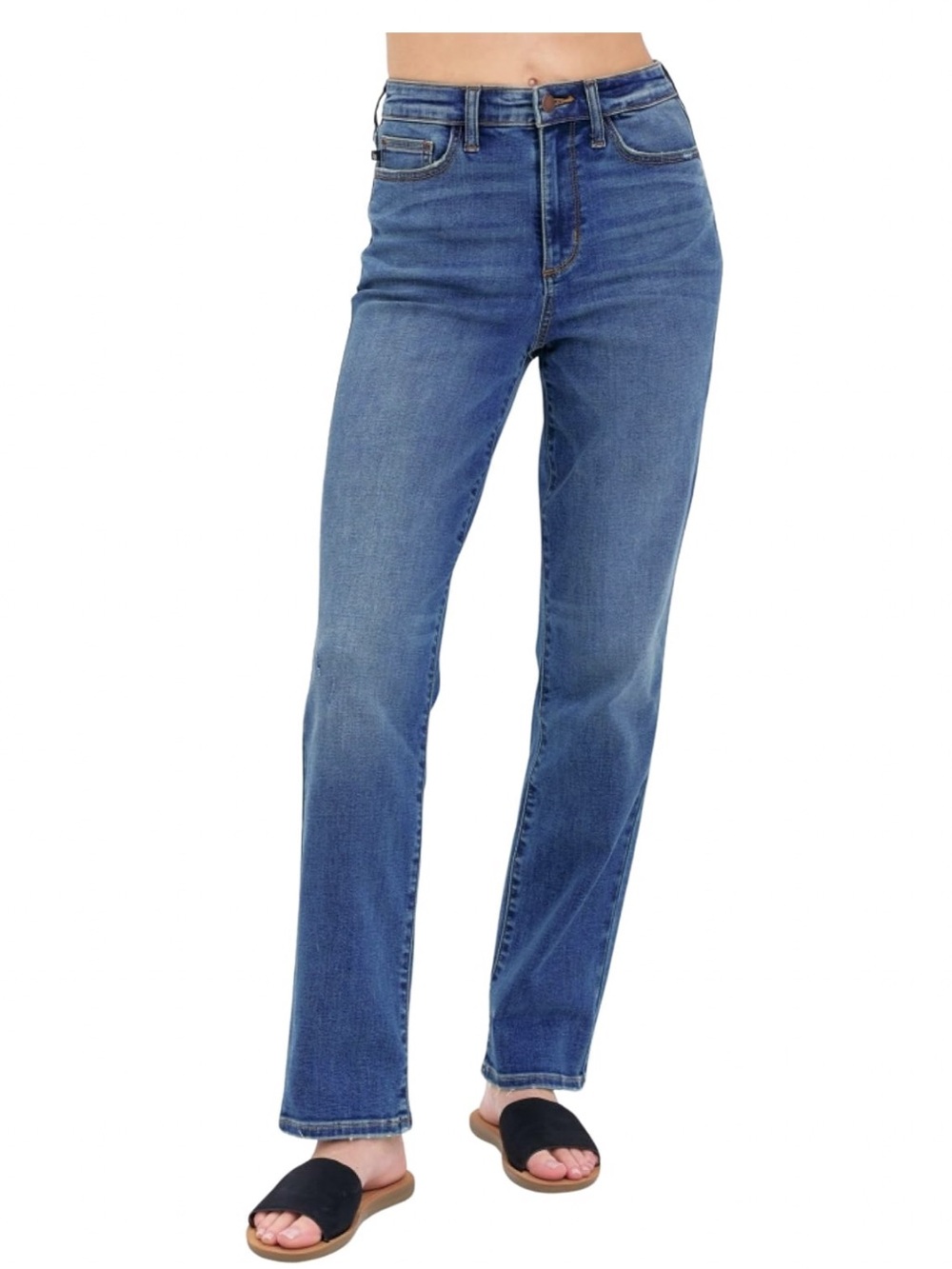 Judy Blue High Rise Tummy Control Straight Leg Jeans